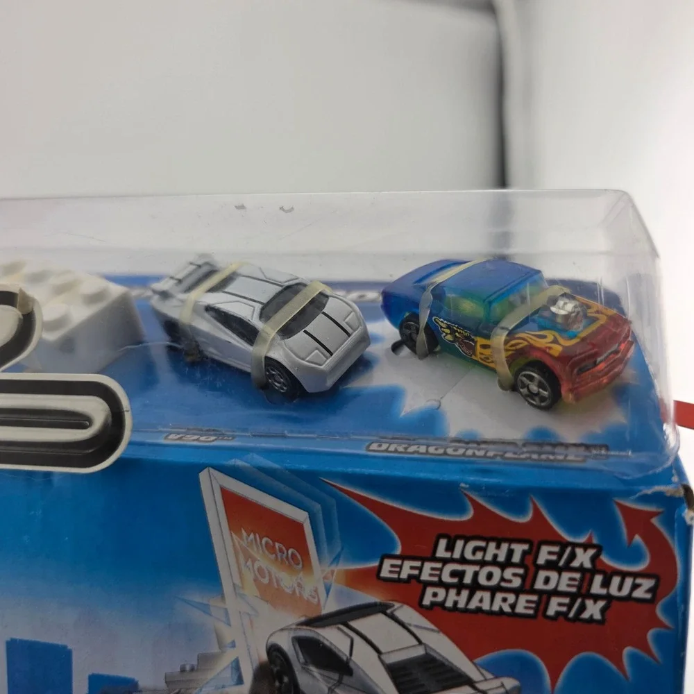 Mega Bloks Streetz Micro Motors Pizza Shop Set 57pc Blue NEW Gift Collectible